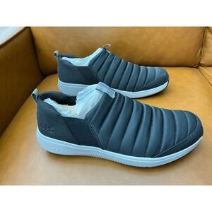 Ryka Pursuit Walking Shoes Womens 11 Black Quilted Slip On Sneakers